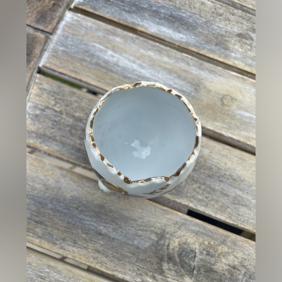 Vintage Napco Japanese Hand Painted Egg Vase - Picture 4 of 7